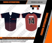 Brown Leopard Baseball Jersey